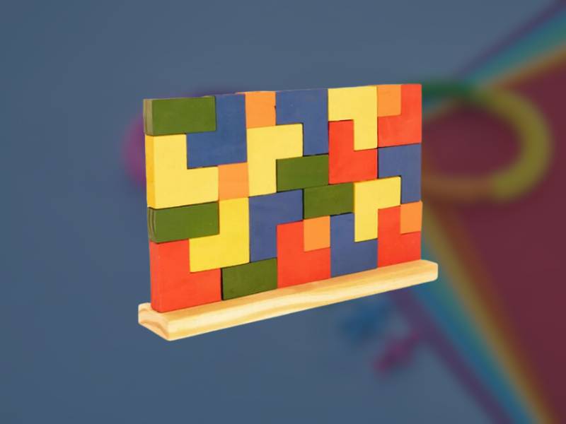 Tetris - Blocos de Encaixe Brinquedo para Memória.